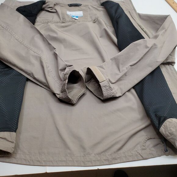 Columbia Jacket Women Large Beige Omni-Shield Full Zip Micro Canvas - Picture 8 of 16
